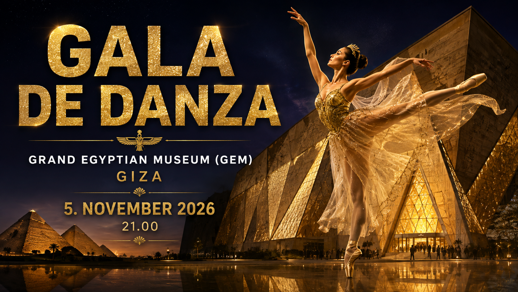 Gala de Danza tantsu- ja balletigala Grand Egyptian Museumis