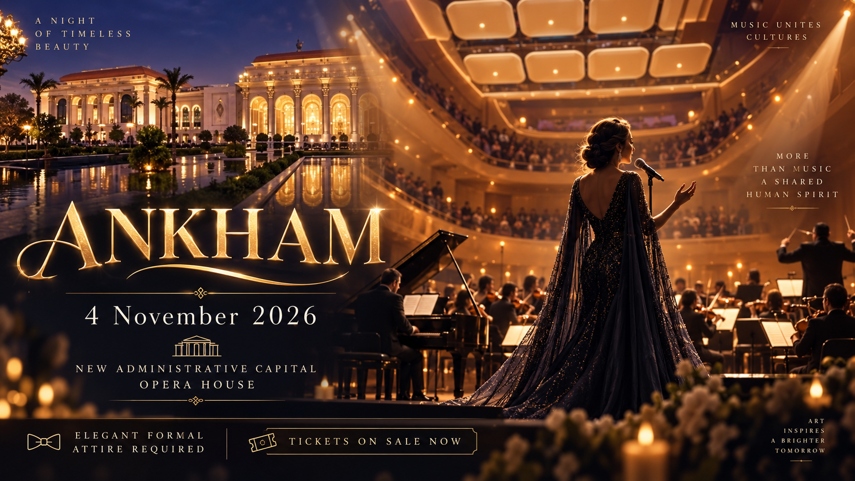 Angham kontsert orkestriga New Administrative Capital Opera House'i peasaalis
